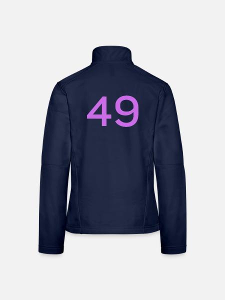 49 - Frauen Softshelljacke - Navy - Hinten