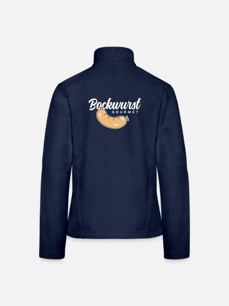Bockwurst Gourmet - Frauen Softshelljacke - Navy - Hinten