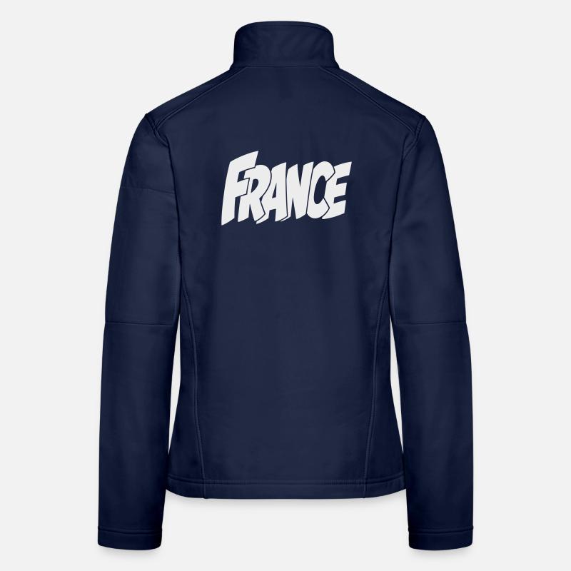 Frankreich, France Bold Comic Typography Frauen Softshelljacke