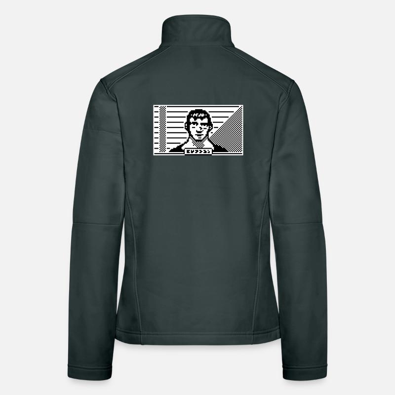 8bit portrait Women's Softshell Jacket