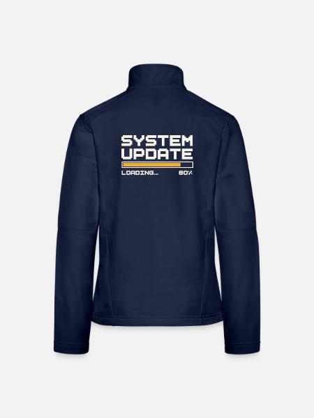 SYSTEM UPDATE - Frauen Softshelljacke - Navy - Hinten