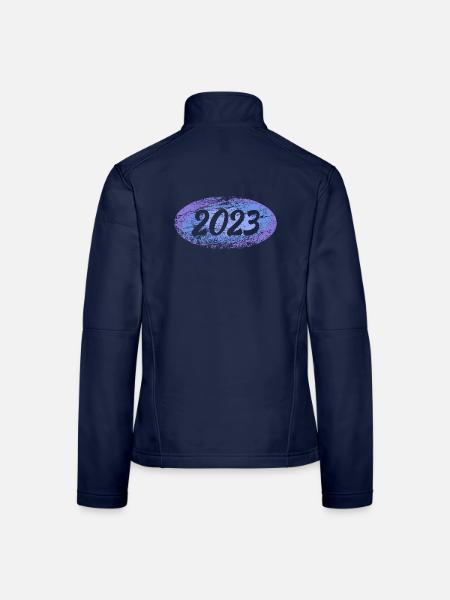 2023 2023 - Frauen Softshelljacke - Navy - Hinten