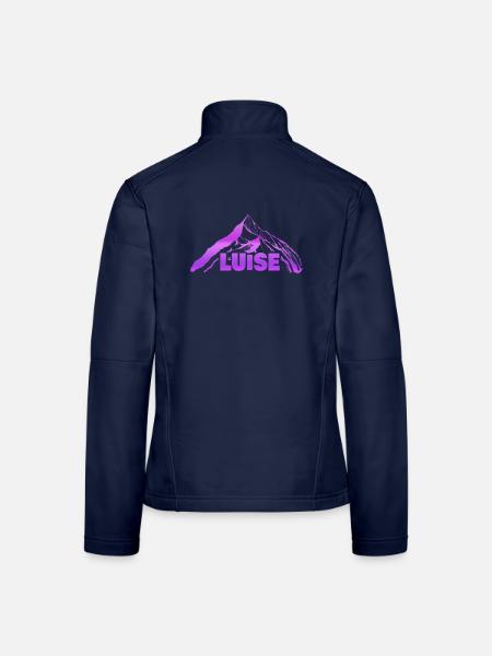 Geschenk für Luise - Frauen Softshelljacke - Navy - Hinten