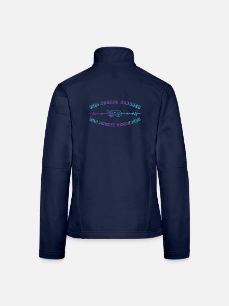 Zocken Geboren Neon Controller - Frauen Softshelljacke - Navy