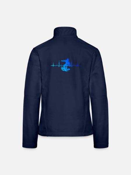 Ein Motiv nur für Snowboard - Frauen Softshelljacke - Navy