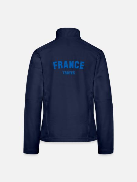 Troyes France  - Frauen Softshelljacke - Navy - Hinten