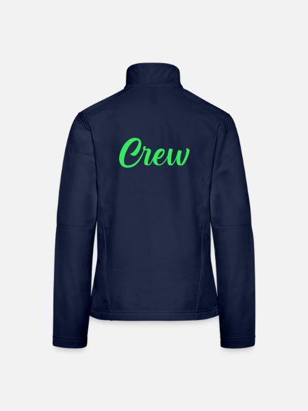 Crew Neon Script - Frauen Softshelljacke - Navy - Hinten