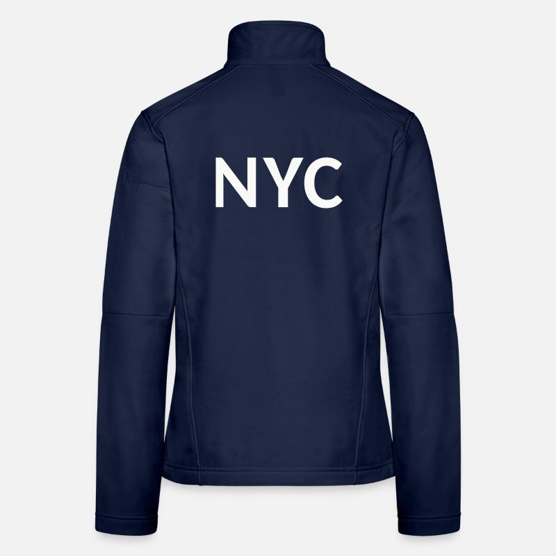 NYC Schriftzug Frauen Softshelljacke