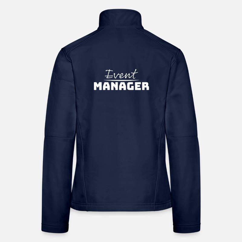 Tshirt pour Event Manager blanc Veste en tissu softshell Femme
