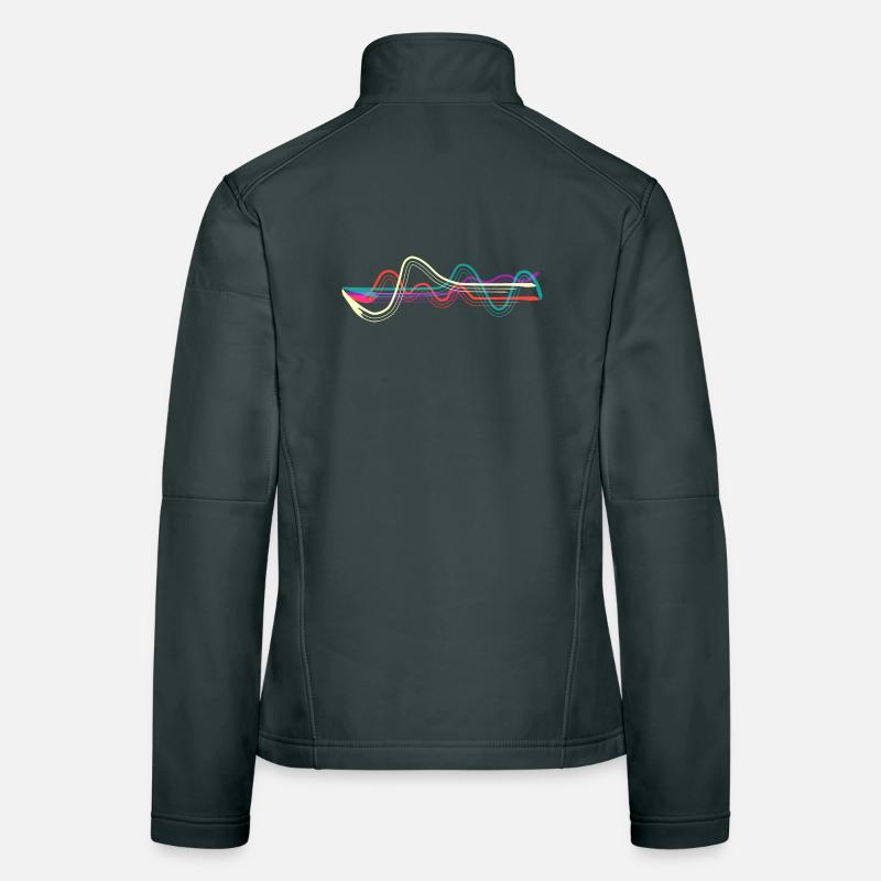 Lignes. Veste en tissu softshell Femme