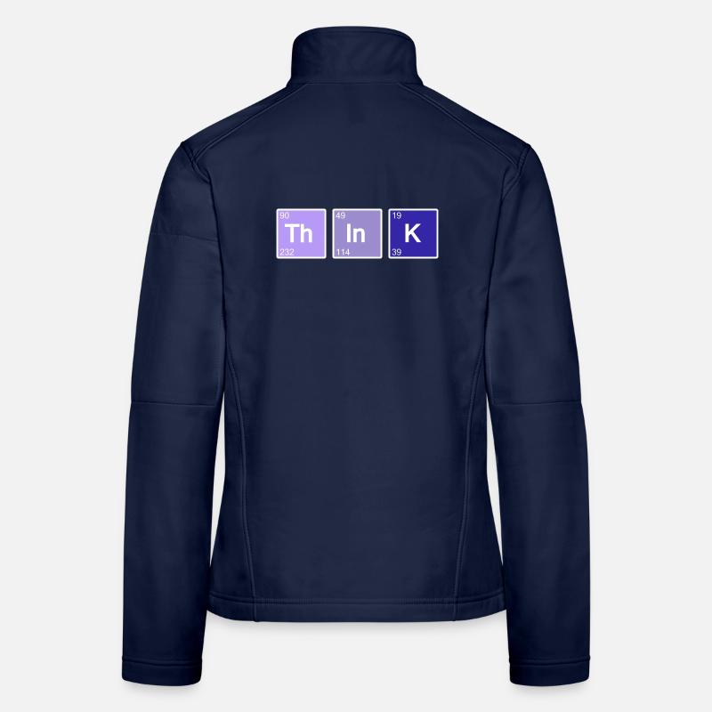 Think (bleu) Veste en tissu softshell Femme
