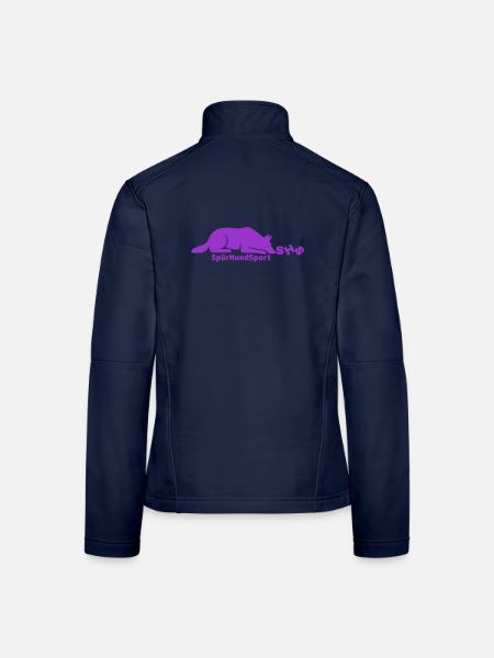 SHS Logo lila - Frauen Softshelljacke - Navy