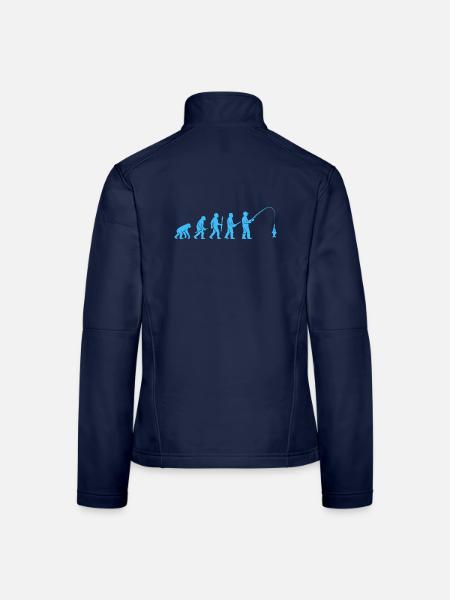 Evolution des Angelfangs - Frauen Softshelljacke - Navy - Hinten