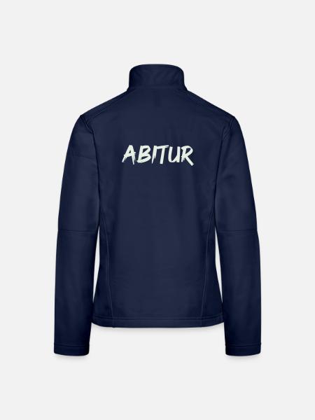 ABTUR Kunstschrift – Mutiger Markenlook - Frauen Softshelljacke - Navy - Hinten
