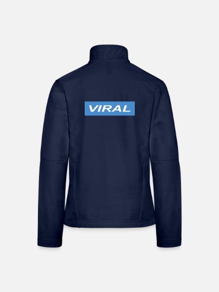 VIRAL - Frauen Softshelljacke - Navy - Hinten