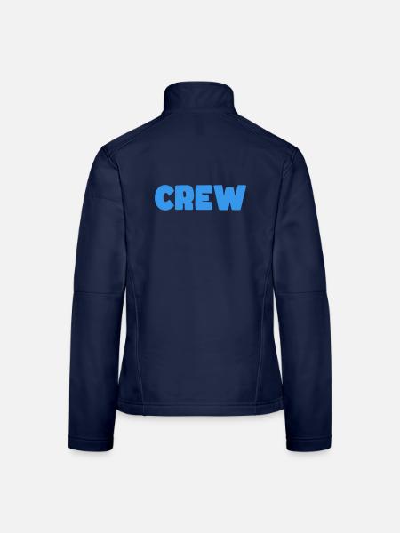 Crew - Frauen Softshelljacke - Navy - Hinten