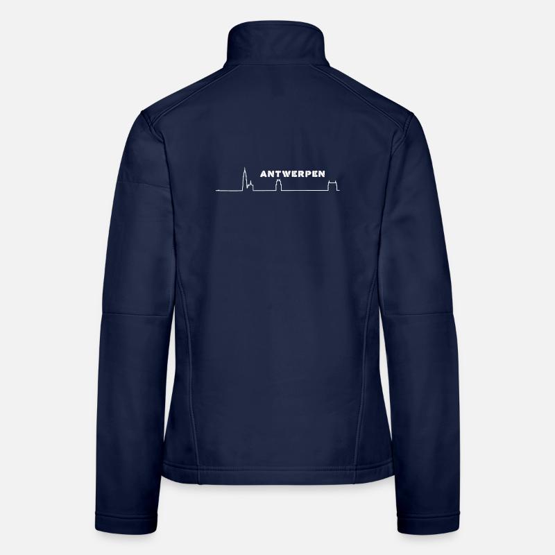Antwerp Minimalist Skyline Women's Softshell Jacket