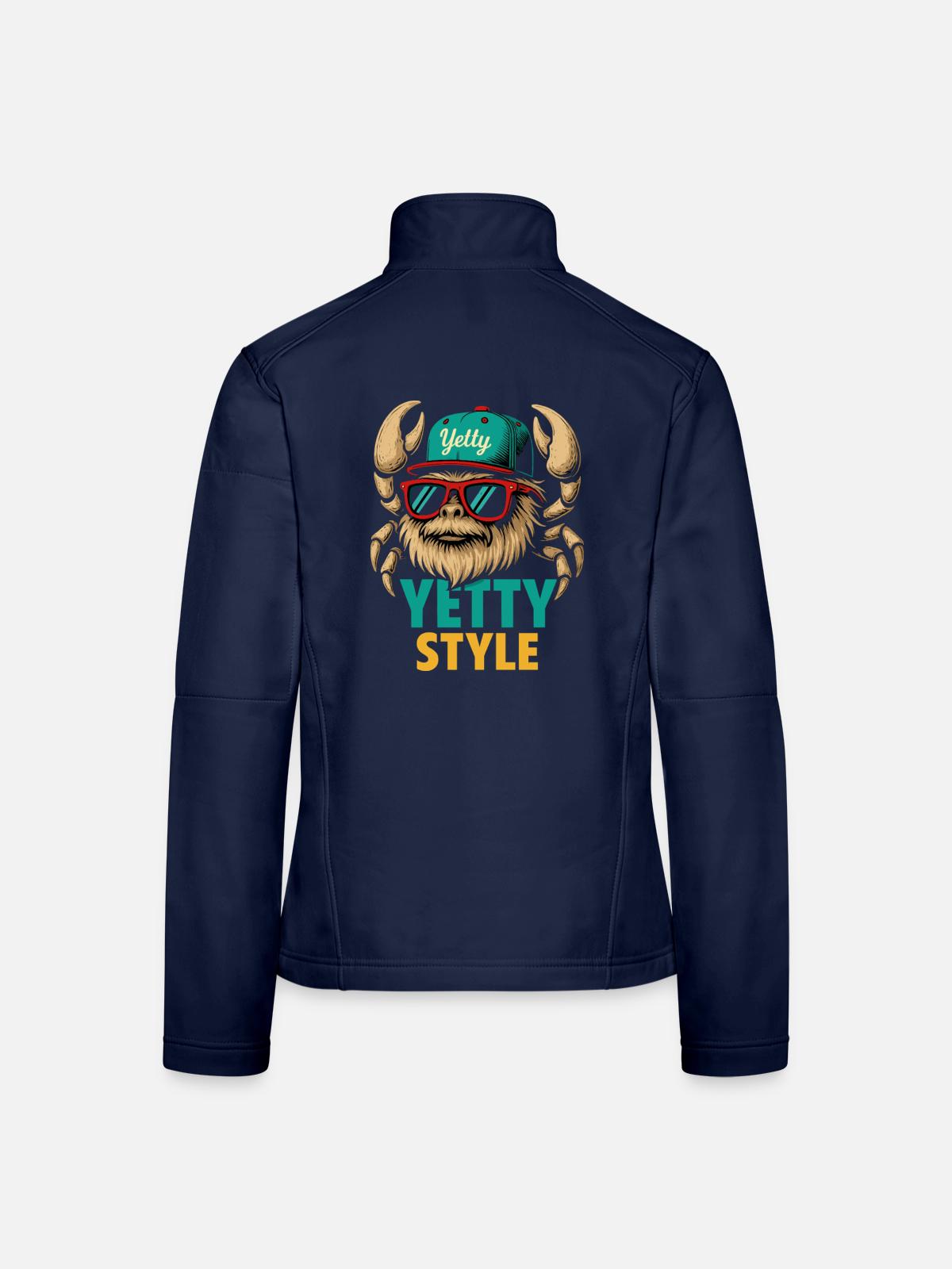 Yetty Style Yeti Graphic - Women's Softshell Jacket - navy - Back