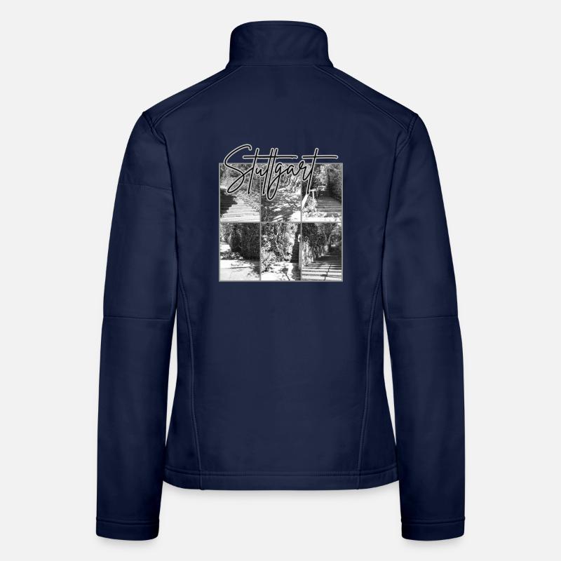 Stuttgart – Treppen - Frauen Softshelljacke - Navy