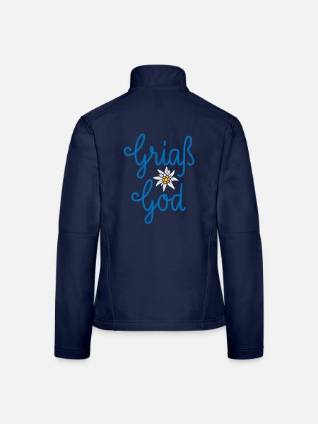 Griaß God - Frauen Softshelljacke - Navy