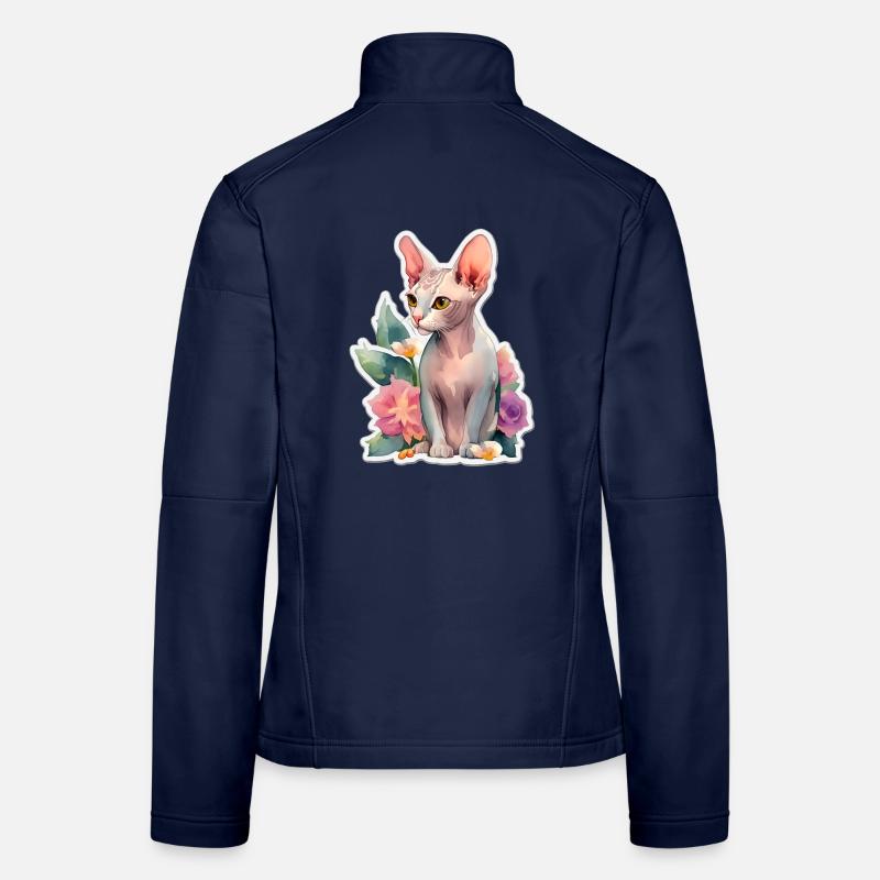 Sphynx-Katze Frauen Softshelljacke