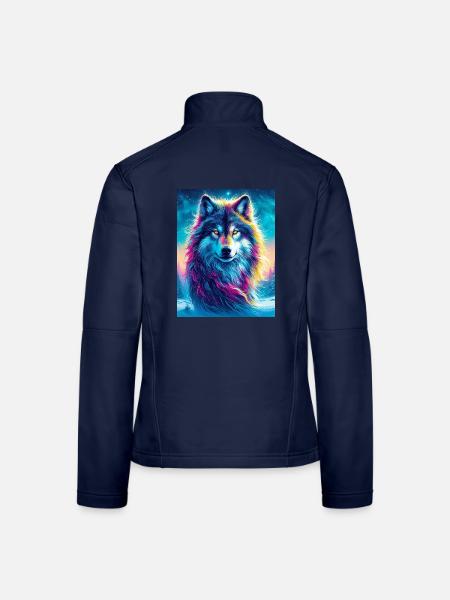Wolf - Frauen Softshelljacke - Navy