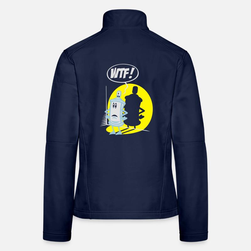 WTF paint spray flex Veste en tissu softshell Femme
