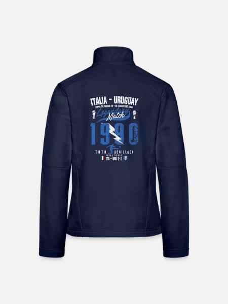 Italien - Uruguay 90 - Frauen Softshelljacke - Navy
