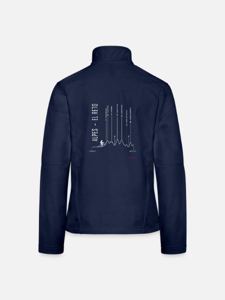 ZURICH APRICA for black - Women's Softshell Jacket - navy - Back