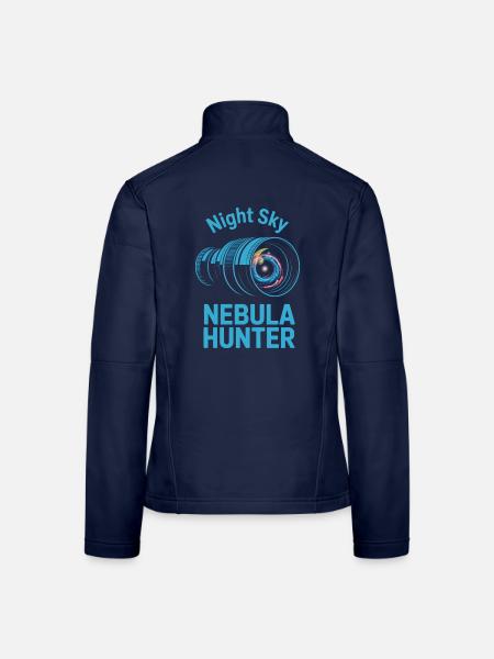 Nachthimmel-Nebeljäger - Frauen Softshelljacke - Navy - Hinten
