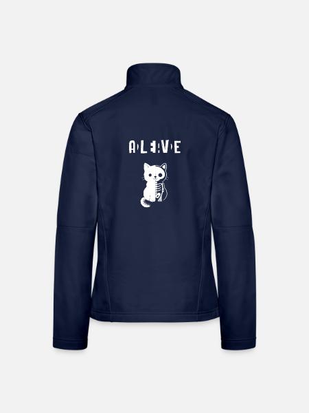 Dead & Alive - Frauen Softshelljacke - Navy - Hinten
