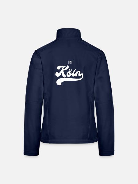 Dein Köln  - Frauen Softshelljacke - Navy - Hinten