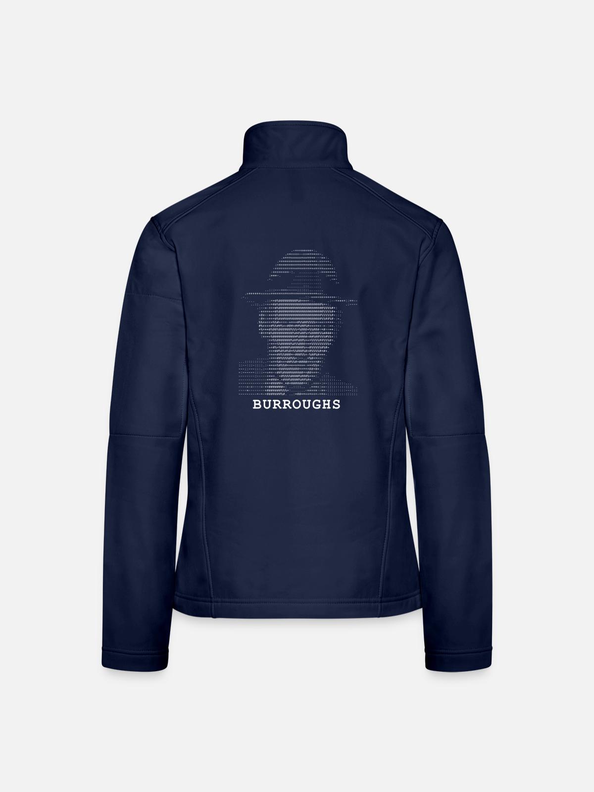 William S. Burroughs - Frauen Softshelljacke - Navy - Hinten