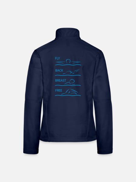 schwimmen - Frauen Softshelljacke - Navy