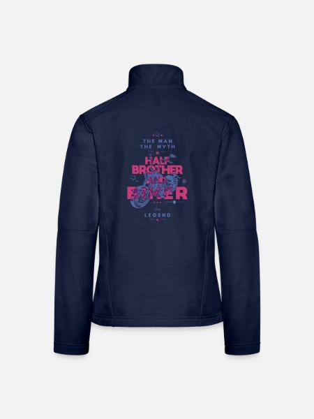 Mythisches Rad der Legende - Frauen Softshelljacke - Navy - Hinten