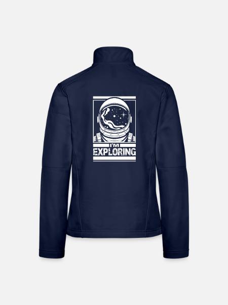 I'm Exploring - Women's Softshell Jacket - navy