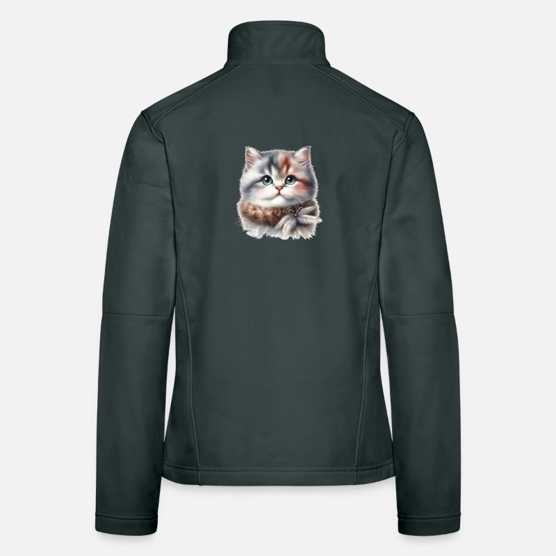 Cute Cat Women's Softshell Jacket