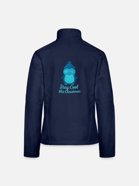 Stay Cool Weihnachts Pinguin - Frauen Softshelljacke - Navy