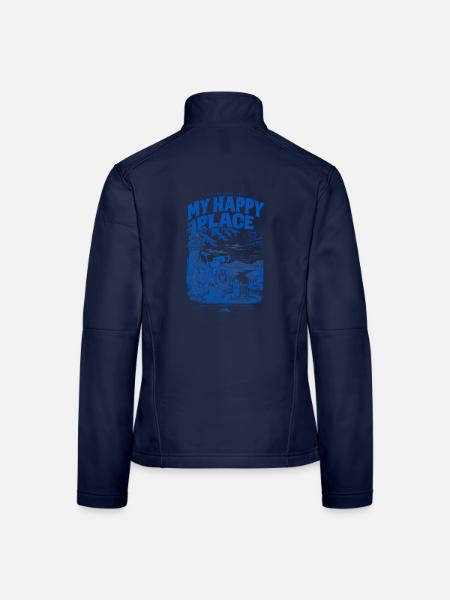 My Happy Place Trail - Frauen Softshelljacke - Navy
