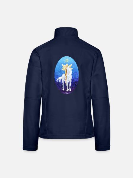 Das Leben ist magisch! - Sonja Ariel von Staden - Frauen Softshelljacke - Navy - Hinten