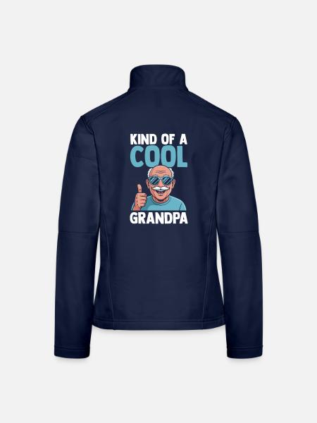 Grandfather Papaw Pop Gramps Granddad Grandpa - Frauen Softshelljacke - Navy - Hinten