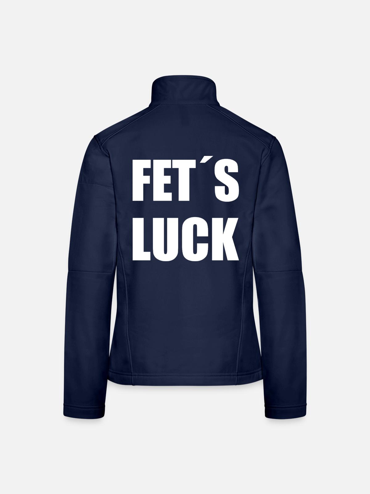 Lustiges Shirt - Frauen Softshelljacke - Navy - Hinten