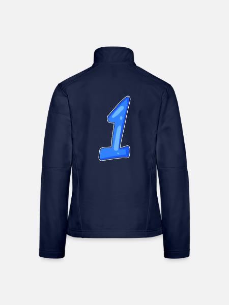 1 gewinner - Frauen Softshelljacke - Navy - Hinten