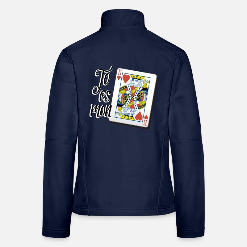 Mon roi de coeur Veste en tissu softshell Femme