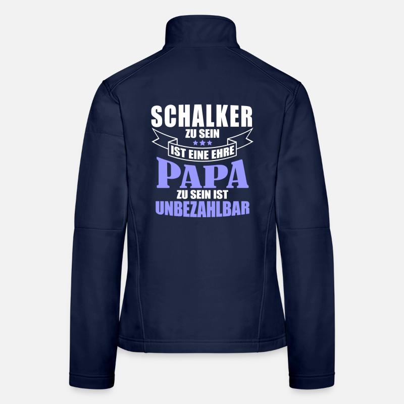 Schalker Papa | Schalke Vatertags Geschenkidee Frauen Softshelljacke