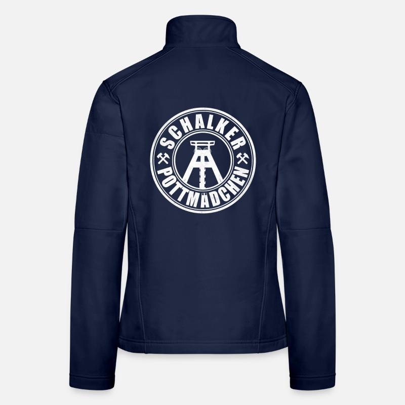 Schalker Pottmädchen | Ruhrpott Mädchen Frauen Softshelljacke