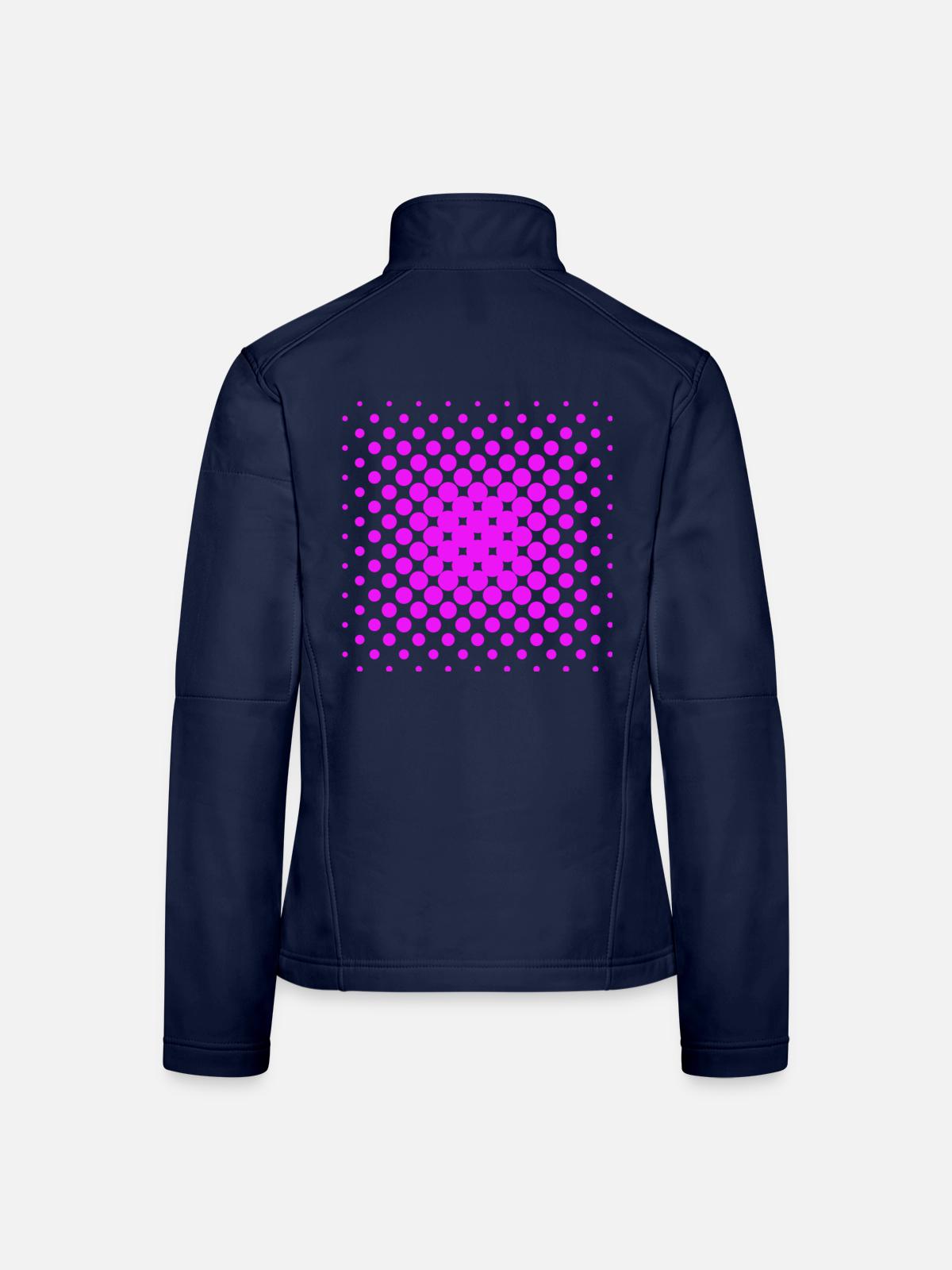Pink Quadrat - Frauen Softshelljacke - Navy - Hinten