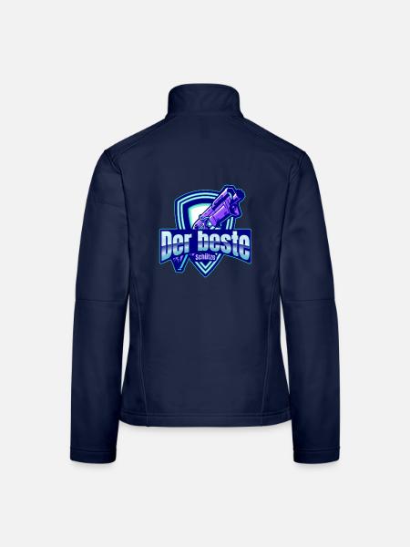 Der beste Schütze - Frauen Softshelljacke - Navy - Hinten