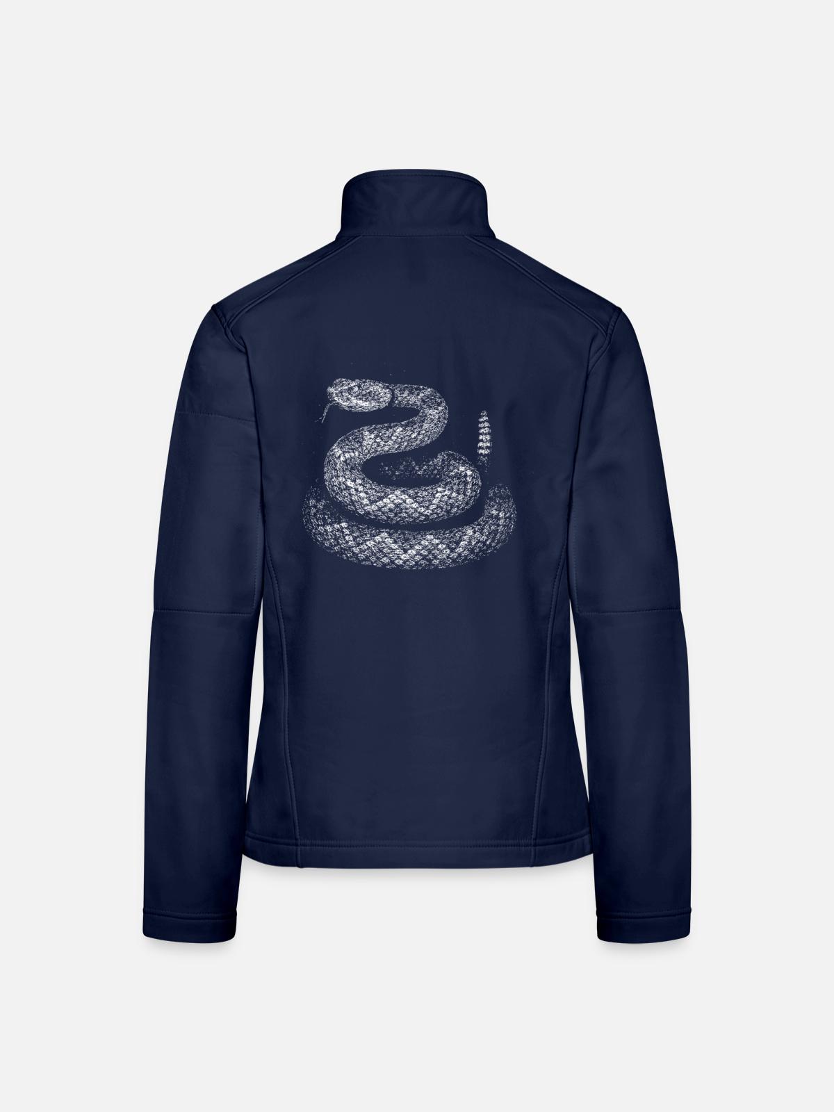 Snake - Women's Softshell Jacket - navy - Back