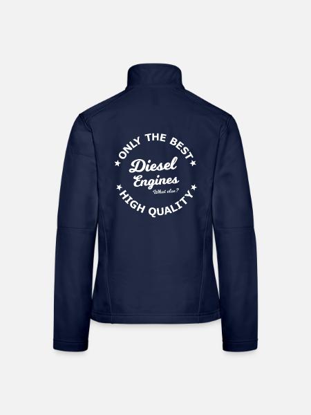 Nur Diesel Motoren - Frauen Softshelljacke - Navy - Hinten